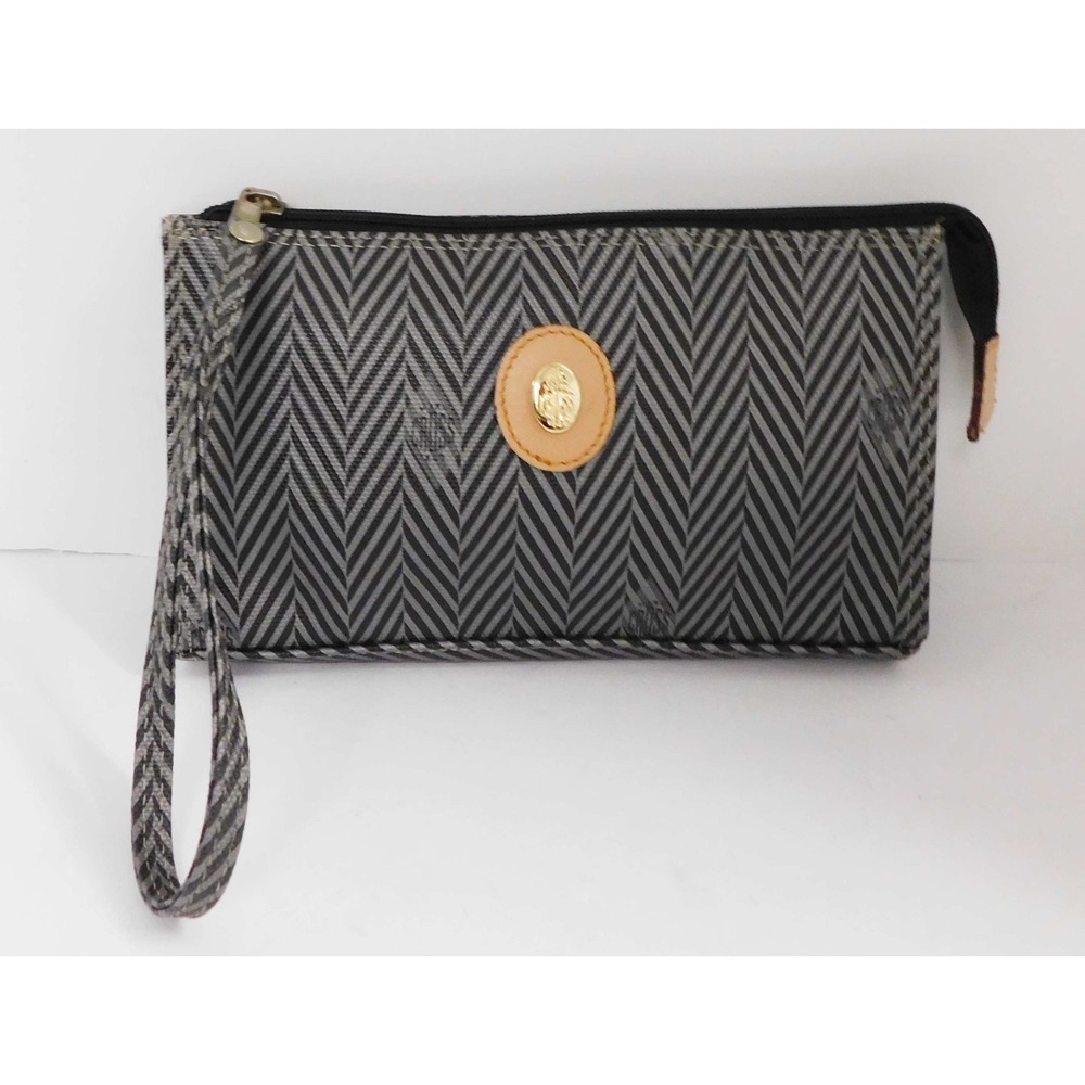 MARK CROSS‎ Coated Canvas Cambas Small Clutch Bag Italy